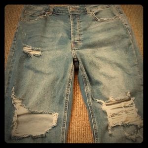 👖Wild Fable Hi Rise Distressed Blue Jeans Size 14